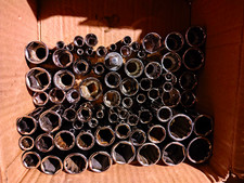 Bulk lot of Allen brand SAE & Metric sockets, 1/4 3/8 1/2 drive, made in USA picture