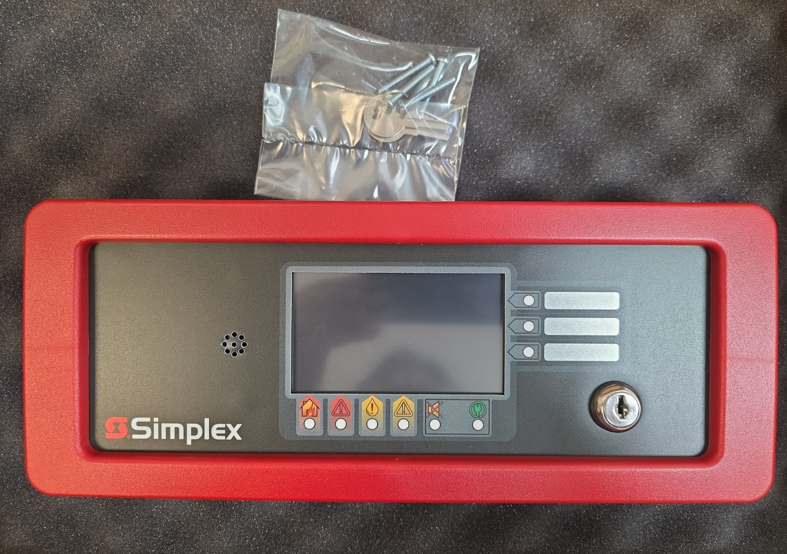 **New** Simplex 4606-9202 LCD Annunciator with Red Trim