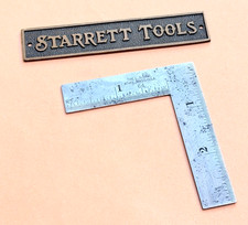 Vintage The L.S. Starrett No.21  3 x 2 Inch Thin Steel Try-Square. USA Made 🇺🇸 picture