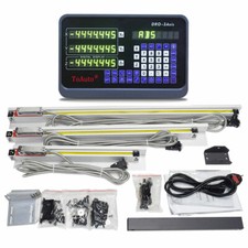 TOAUTO DRO 3 Axis Digital Readout Display+3pc Glass Linear Scale for Mill Lathe picture