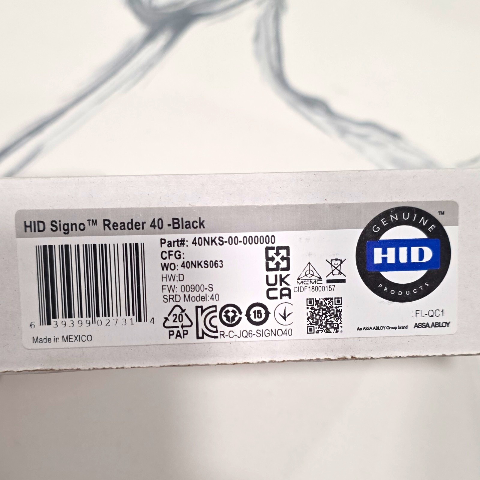 HID Signo Reader 40 RFID Reader - Black Access Control Reader 40NKS-00-000000