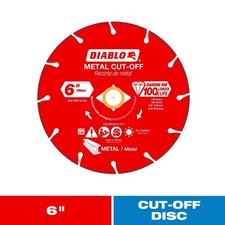 Diablo  6 in. Diamond  Metal Cut-Off Wheel  0.047 in.  x 7/8 in.  1 pk picture