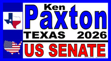 KEN PAXTON US SENATE 2026 - HUGE & REAL BIG - Banners -Reinforced Vinyl-USA MADE picture