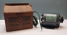 Vintage Montgomery Ward 1/4 HP 1725 RPM AC Split Phase Motor & Box 55-YWL-4505-A picture
