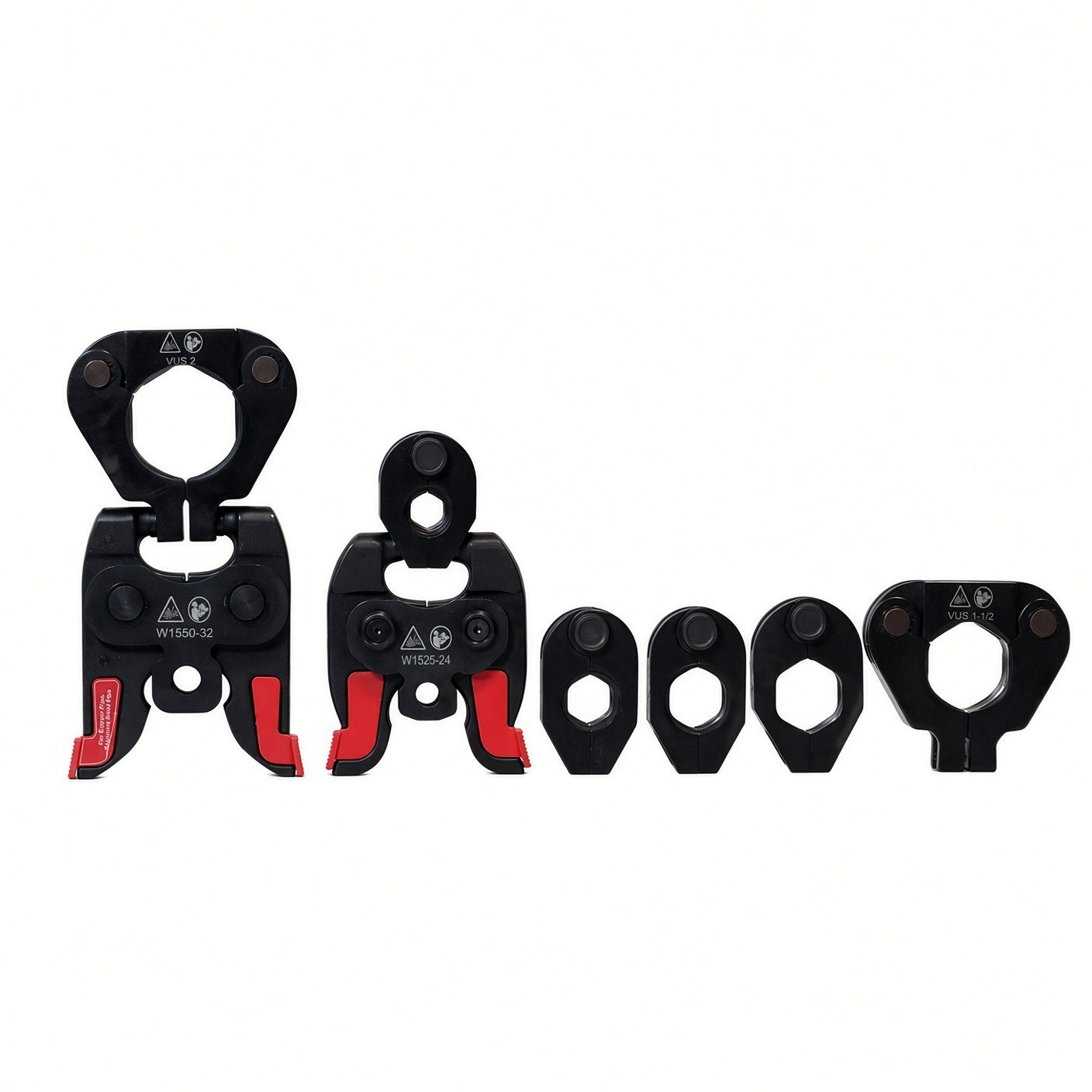 Pivoting Press Rings For Milwaukee M12 & M18 Propress Pipe 8-Piece Set