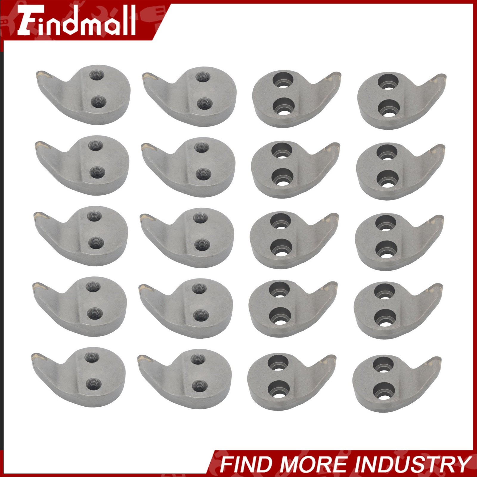 Findmall 20pcs Stump Grinder Teeth For Super Tooth 2933C 2933T For Stump Removal