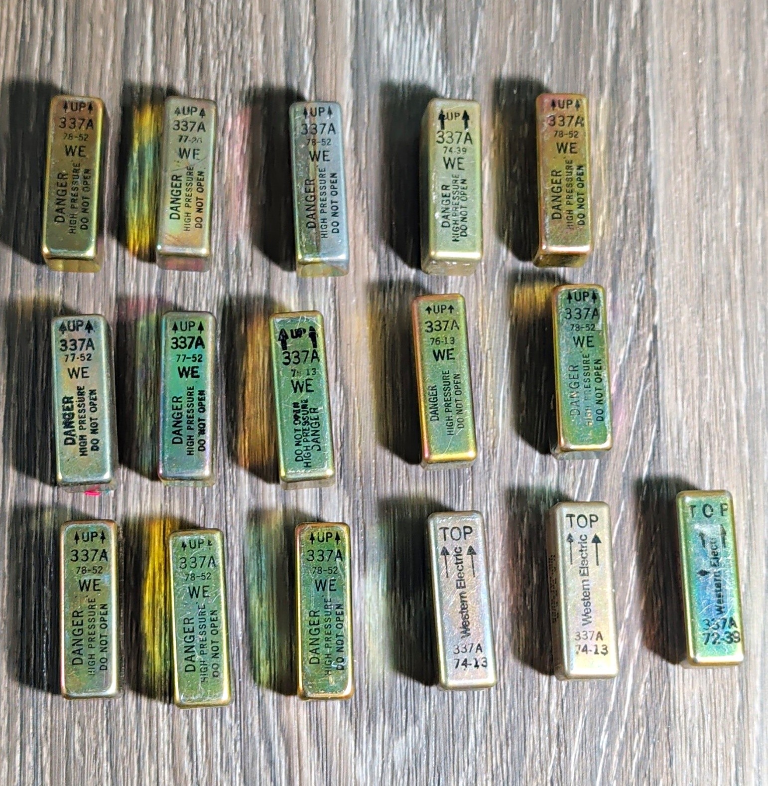 Lot of 16 Vintage Western Electric 337A Electronic Components / Relays Bell Syst