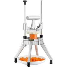 VEVOR COMMERCIAL VEGETABLE FRUIT CHOPPER 1/4 BLADE DICER  STAINTESS STEEL picture
