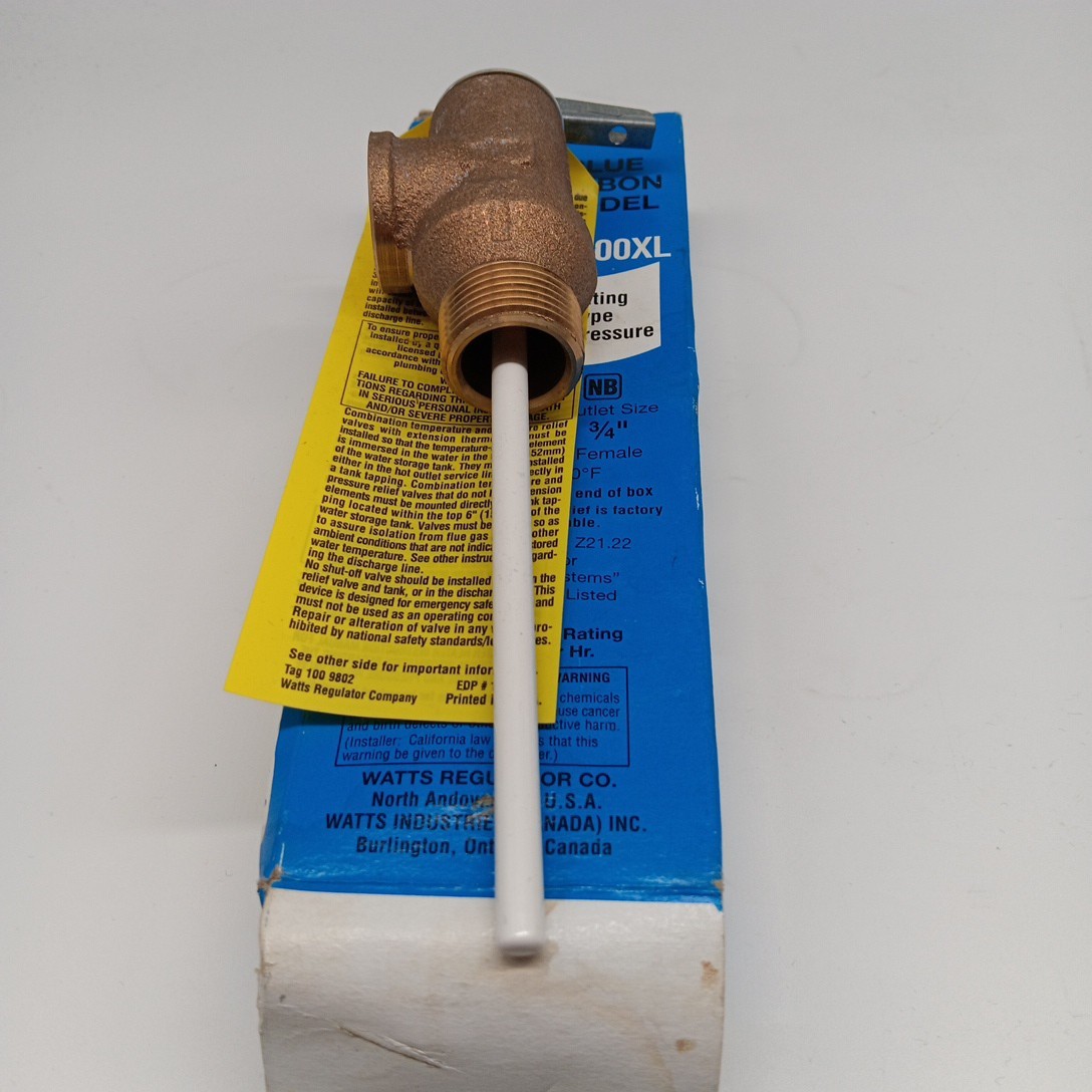 Watts Automatic Reseating Combo Temperature and Pressure Relief Valve 100XL