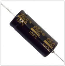 New Axial Electrolytic Capacitor, 100uF, 450V - Lot of 10 picture