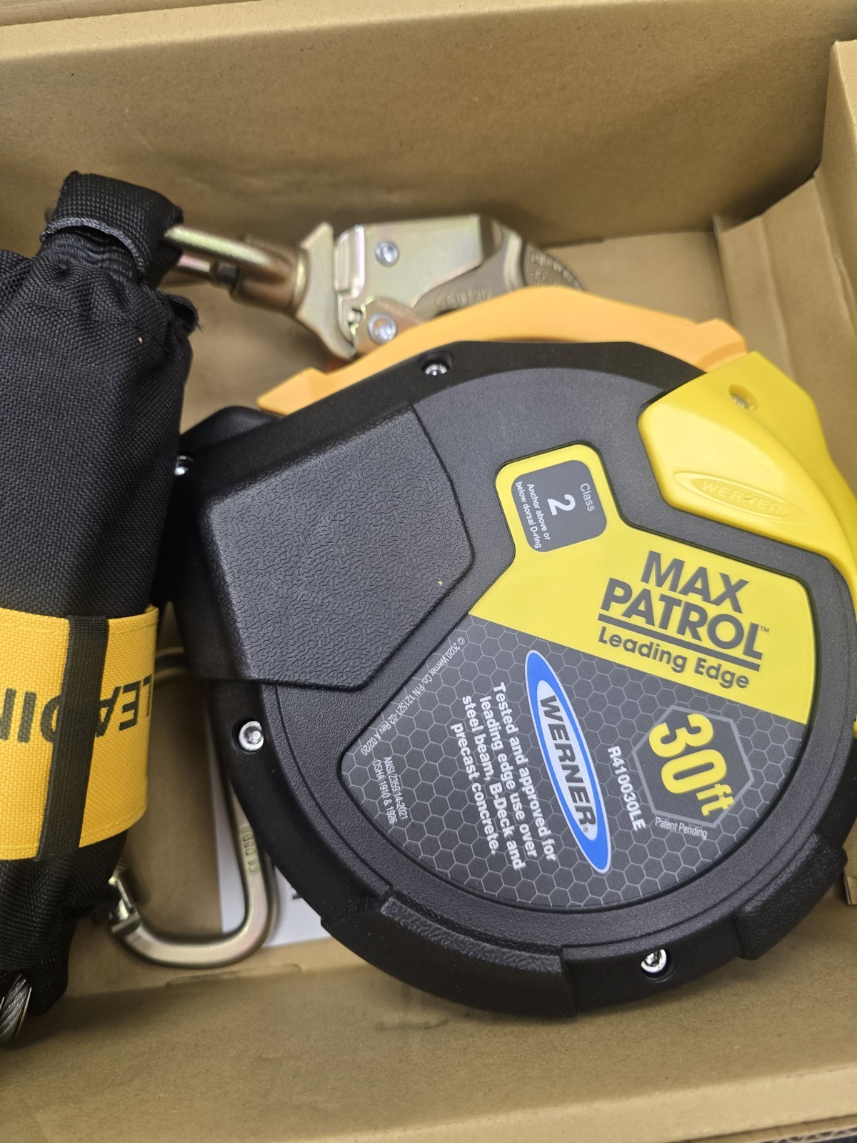 30 Ft Werner Max Patrol Leading Edge Self-Retracting Lifeline Cable New In Box