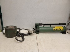 SIMPLEX P82 TWO-SPEED HYDRAULIC HAND PUMP 700 BAR 10,000 PSI W/ Simplex 100ton👁 picture
