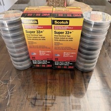 (20 ROLLS) 2PK Scotch 3M Super 33+ Vinyl Electrical Tape 06133 52FT NEW Fast 📦 picture