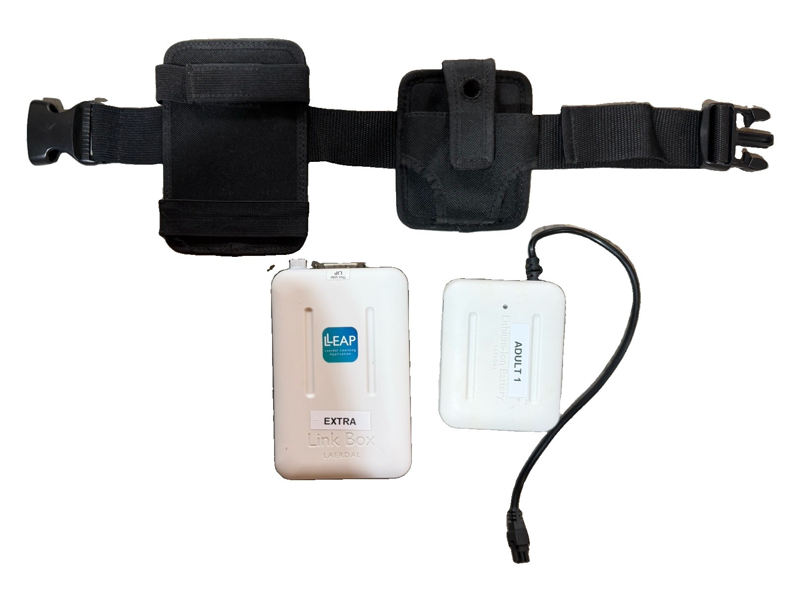 Laerdal Link Box 200-30250 & 200-30350 Battery Simulator With Holster Case