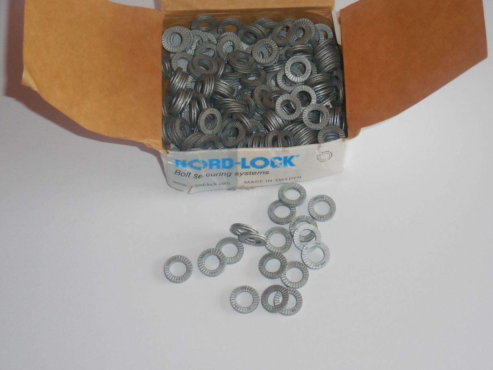  (10 PAIRS)  NEW NORD-LOCK NL6 (M6) VIBRATION PROOF LOCK WASHERS