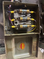 Vintage Palmer electric Disconnect 30 Amp 3 phase spring loaded picture