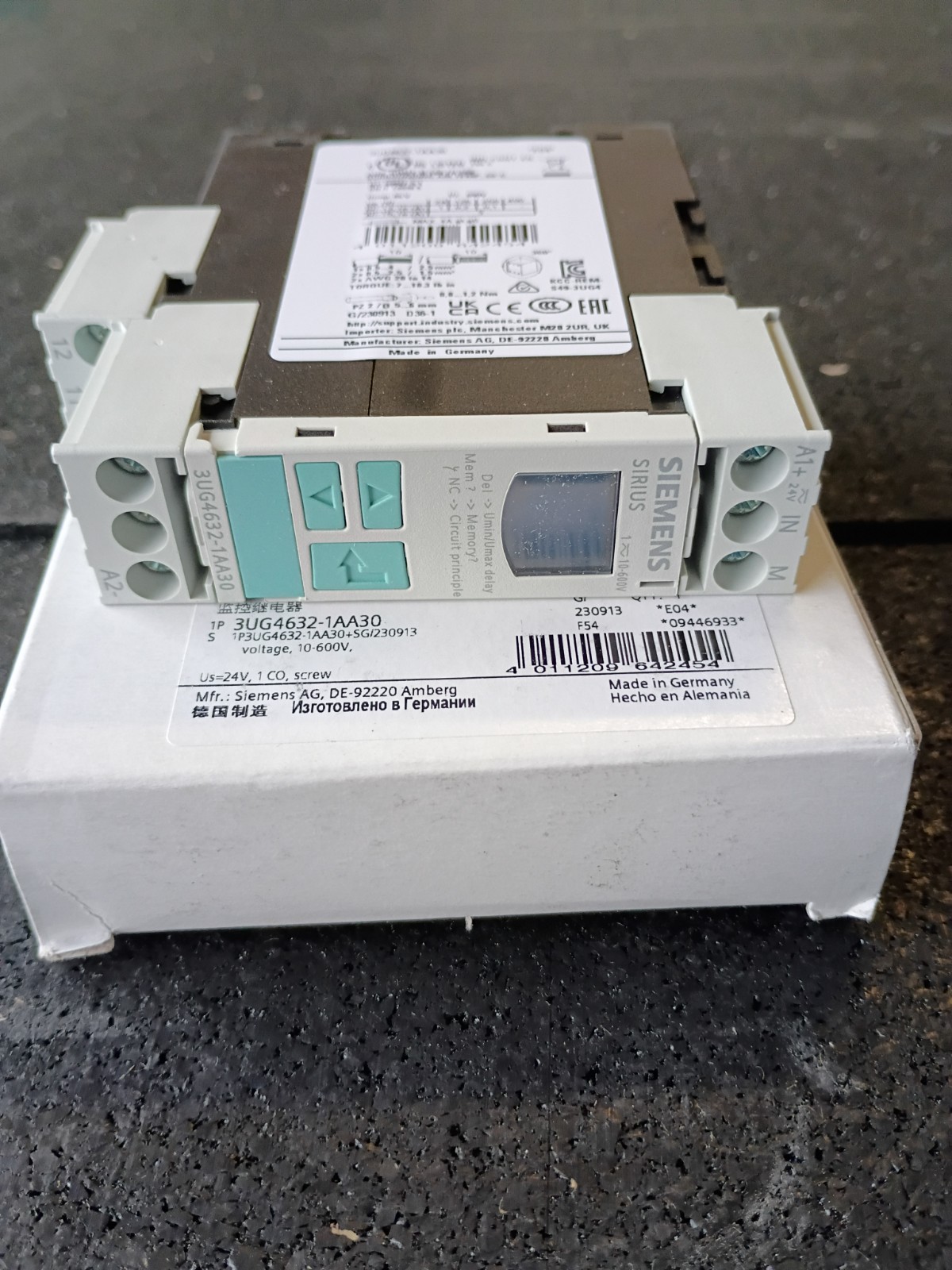 Siemens 1p3ug4632-1AA30 Monitoring Relays #1021039K NIB