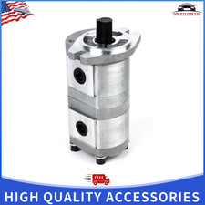 HGP-33A-F8/8R Hydraulic Tandem Gear Pump 17.48mm Shaft Excavator Loader Forklift picture