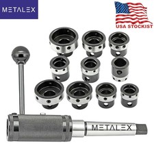 MT3 Sliding Lathe Tailstock Die Holder Set Metric & Imperial Threading Tool Kit picture