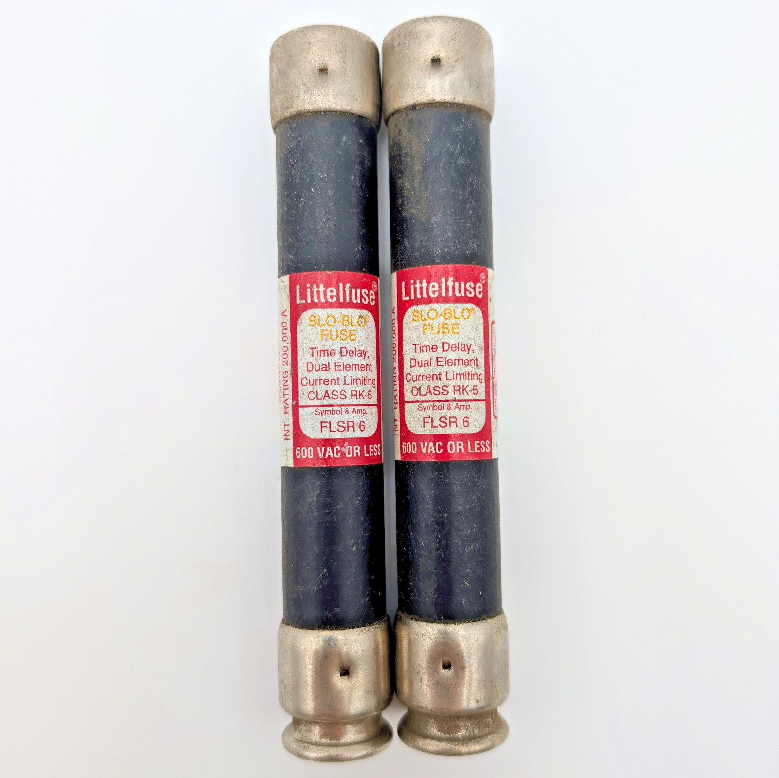 (Lot of 2) Littlefuse - FLSR-6 - 6 Amp Fuse - Time Delay - 600V
