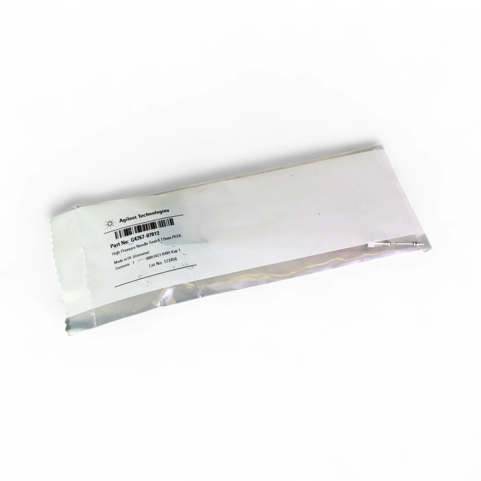 Agilent Technologies High Pressure Needle Seat 0.12mm PEEK G4267-87012