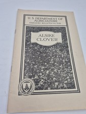 Vintage U.S. Dept of Agriculture Farmers' Bulletin No. 1151 Alsike Clover 1924 picture