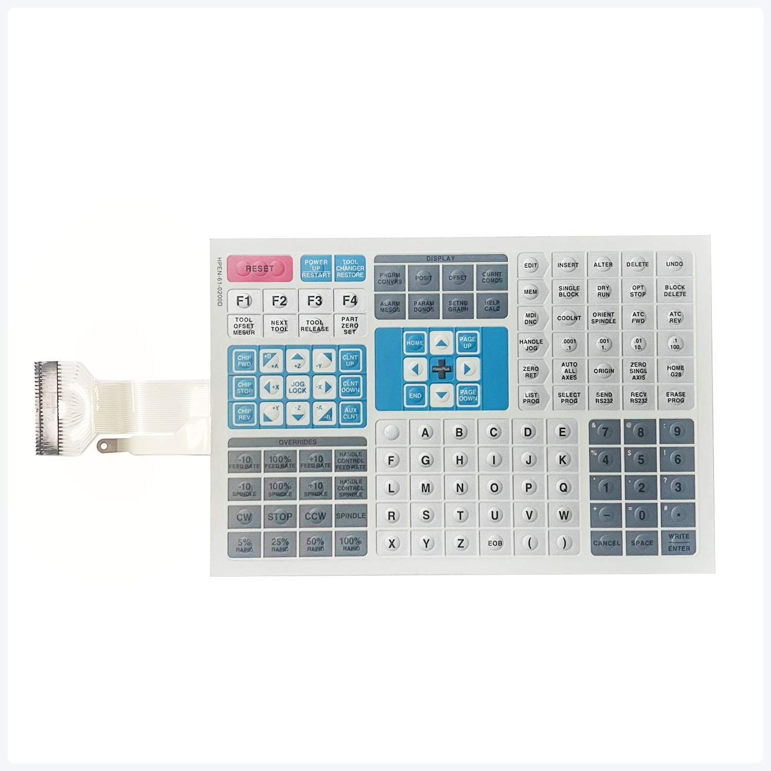 HAAS CNC Membrane Switch Keypad New 61-0200 61-0200D 61-0200B