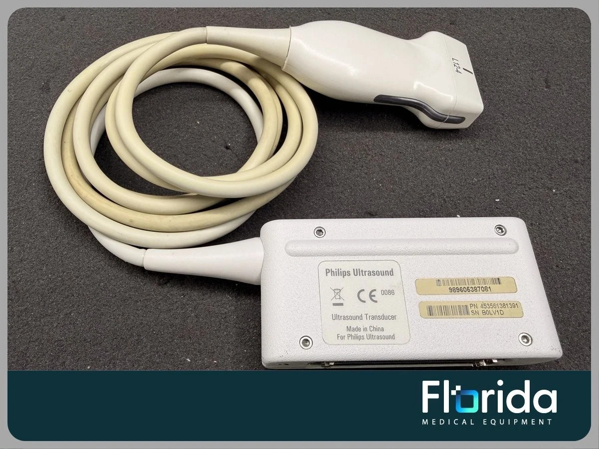 PHILIPS L12-4 LINEAR ARRAY COMPACT ULTRASOUND TRANSDUCER PROBE P/N: 453561381391