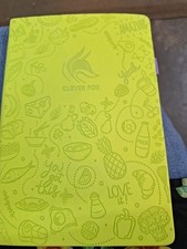 New Clever Fox Weekly Meal Planner Undated Wellness Journal  Yellow Food Art picture