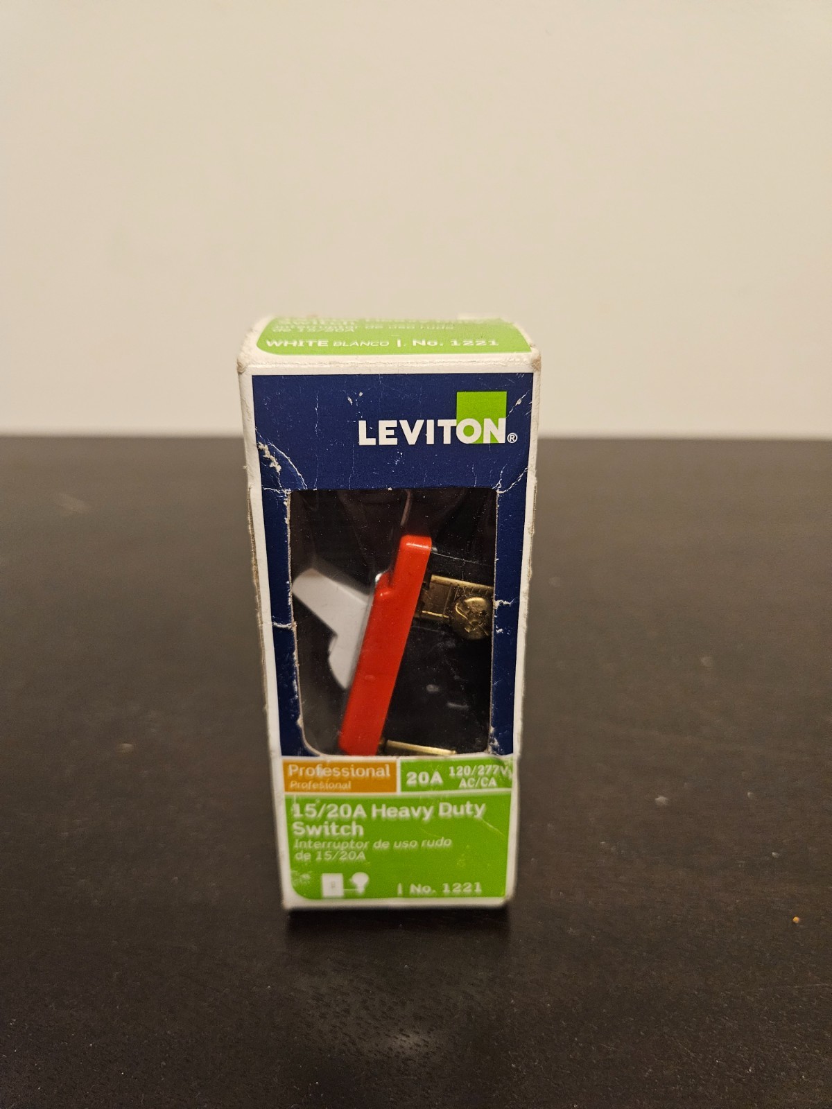 Leviton 20A Single-Pole Switch Model #1221 (Lot of 1 - Leftover Stock)