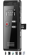 64GB Digital Recorder with Voice Activation - 4552 Hours for Lectures & Meetings picture