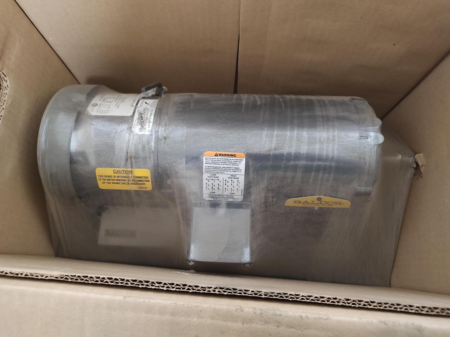 NEW - Baldor BM3539 AA Motor 56 3ph 1/2hp 1140rpm 230/460 with Brake
