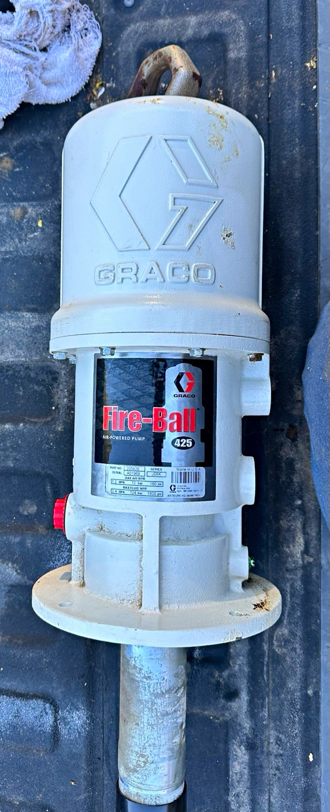 Brand new, Graco Fire-Ball 425 Pneumatic Drum Pump 12 GPM 226626 lubricant pump