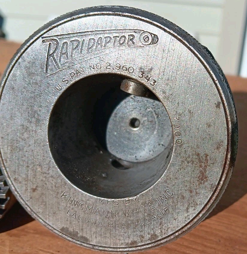Rapidaptor Quick Change Tool Holder For Bridgeport Type Mills With R8 Shank