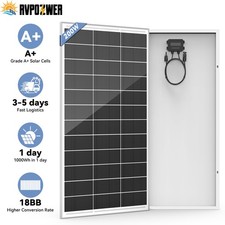 200W 12V Solar Panel 18BB Mono Battery Charge RV PV Home Off-Grid Battery Power picture
