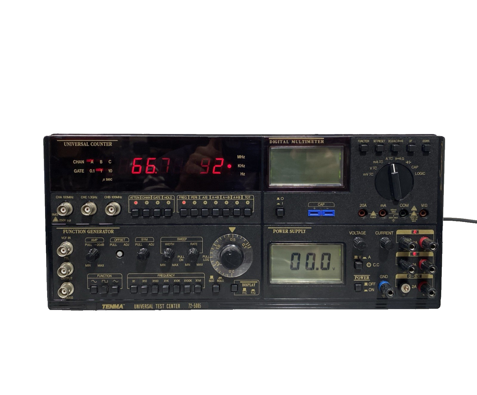 Tenma 72-5082 Universal Test Center Multimeter/ Tested, Works Tenma 72-5082 Universal Test Center Multimeter/ Tested, Works