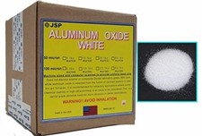 15 LBS ALUMINUM OXIDE 50 micron WHITE Polishing Blasting Media Abrasive Tumbling picture