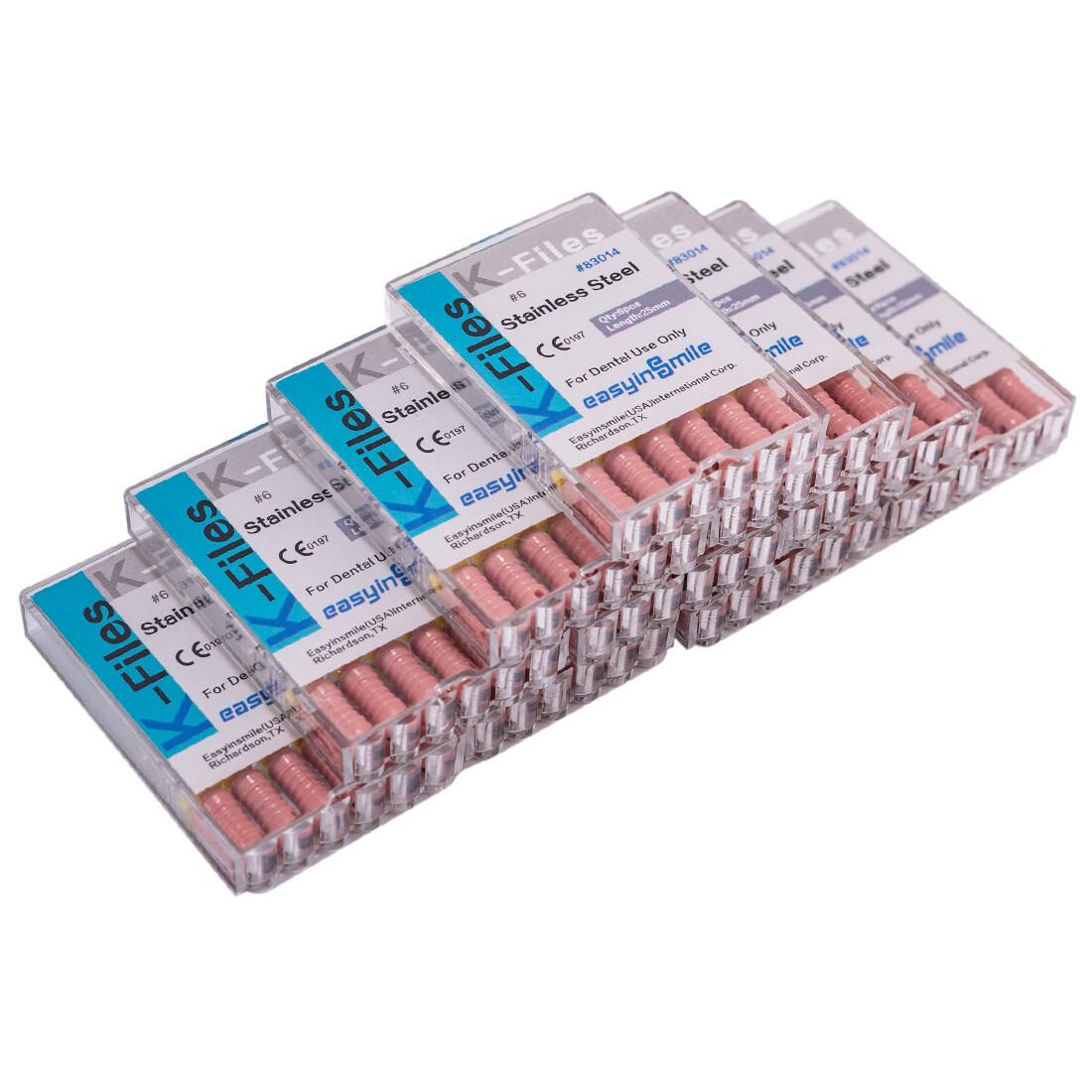 60pc Dental Endo Root Canal File K-files 25mm Stainless Steel #6#8#10 Hand Files