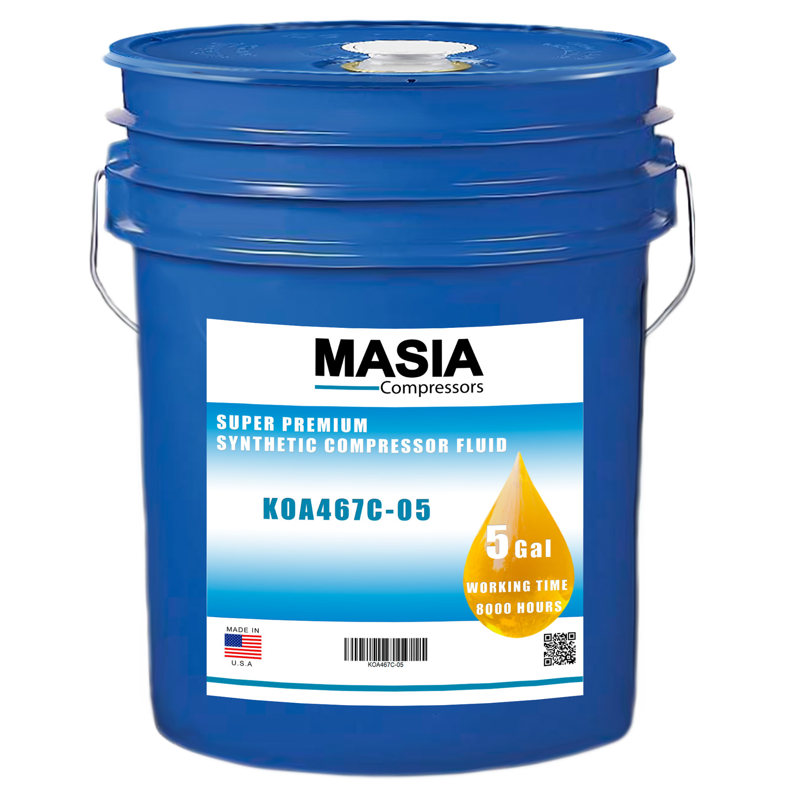 Sigma S-460 Kaeser Oil, 5 Gallon Pail, 8000 Hours, PAO Base (9.5409.1, S-460-05)