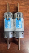 One Lot of 2 Littelfuse FLNR 300 ID Indicator Fuses 300A 250VAC picture
