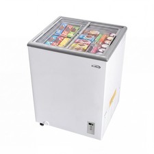 24 in. Commercial Flat Top Ice Cream Display Freezer, NSF Listed, 5 Cu. Ft picture