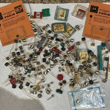 Vintage Transistor & More Lot 190 Pcs. Gold Leads Motorola Fairchild Philco picture