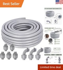 Effortless Installation Liquid Tight Conduit Kit - 3/4 Inch x 25 FT Non-Metallic picture