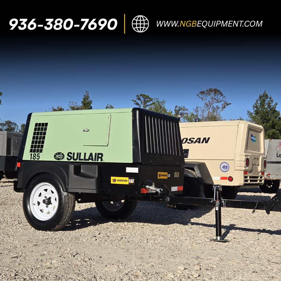 2013 Sullair 185 CFM Air Compressor CAT C2.2 Turbo 631 Hours