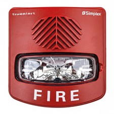 Simplex 4906-9131 TrueAlert Weatherproof Horn Strobe, 15/60/75 cd, NEMA 3R, Red picture