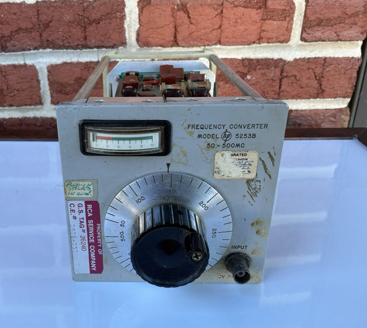 HP 5253B Frequency Converter 50-500 MHz Vintage Counter Plug-In