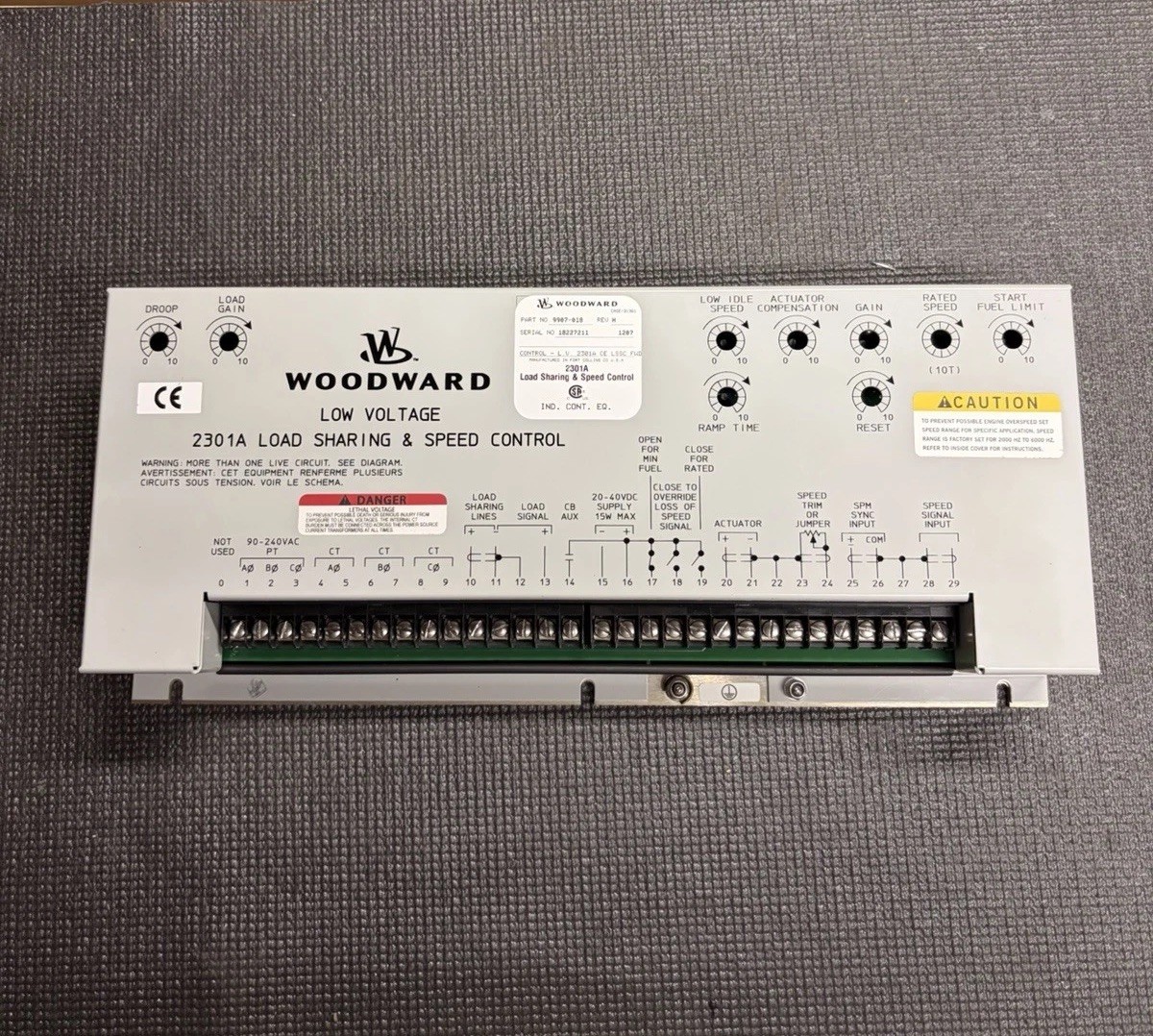 WOODWARD 9907-018 / 9907018 USED