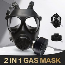 Full Face Gas Mask - Reusable Respirator Gas Masks Survival Nuclear and Chemical picture