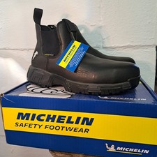 Michelin HydroEdge MIC0008 Mens Alloy Toe Waterproof Work Boot Leather 9.5M ASTM picture