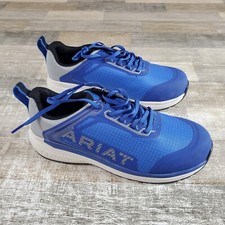 Ariat Outpace Womens Work Shoes Sz 9 C Blue Gray Composite Toe Safety Sneakers picture